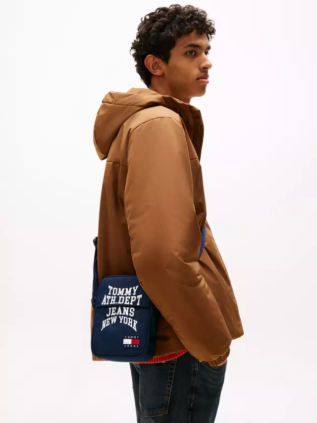 TOMMY HILFIGER - Sac de reporter avec logo graphique - Bleu Marine