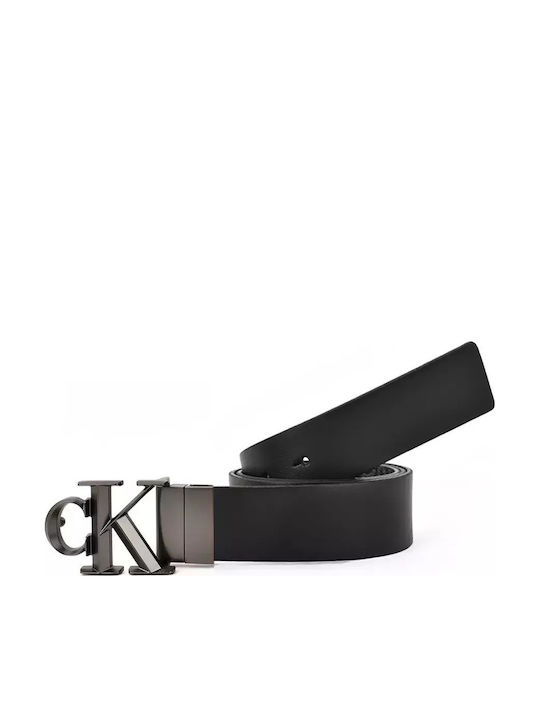 Calvin Klein -BOUCLE CK 32MM REV AU CLAIR DE LUNE (DOUBLE FACE) - NOIR/OCÉAN