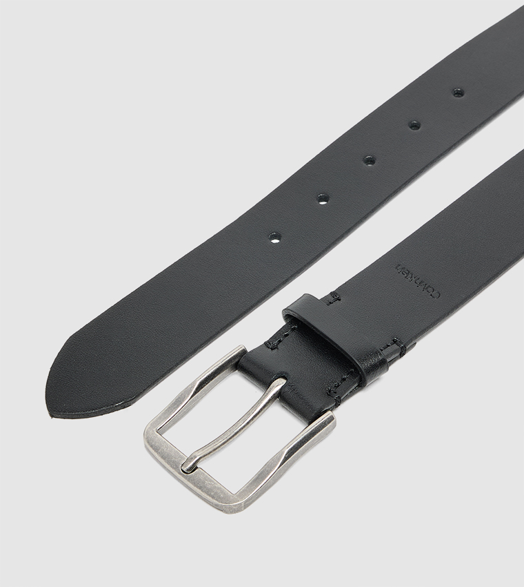 Calvin Klein - Ceinture en cuir avec logo - Noir 2