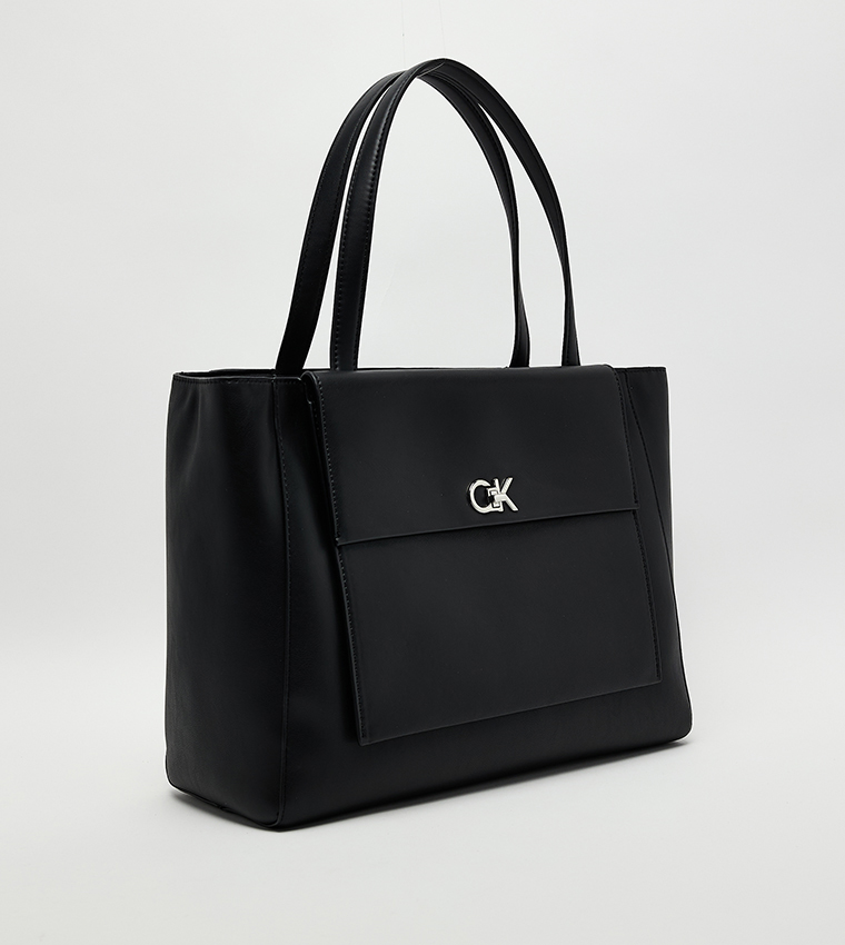 Calvin Klein - Sac bandoulière texturé avec poche avant - Noir 2