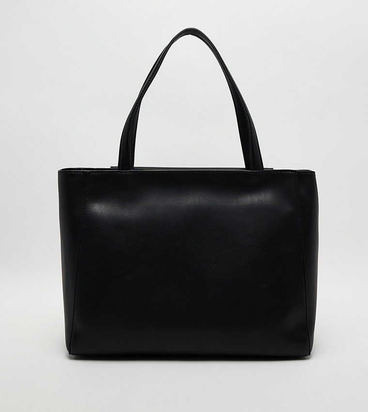 Calvin Klein - Sac bandoulière texturé avec poche avant - Noir 3