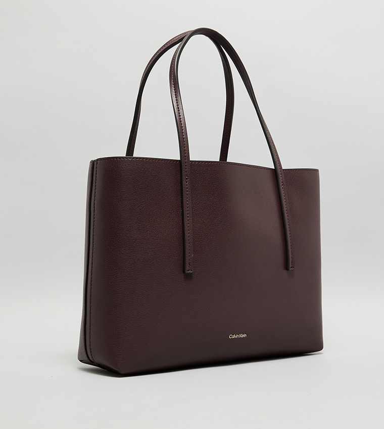 Calvin Klein - Sac cabas avec logo et porte-monnaie - Brun 3