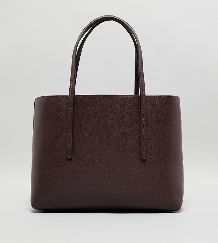 Calvin Klein - Sac cabas avec logo et porte-monnaie - Brun 4