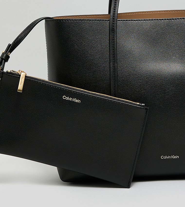 Calvin Klein - Sac cabas avec logo et porte-monnaie - Noir 5