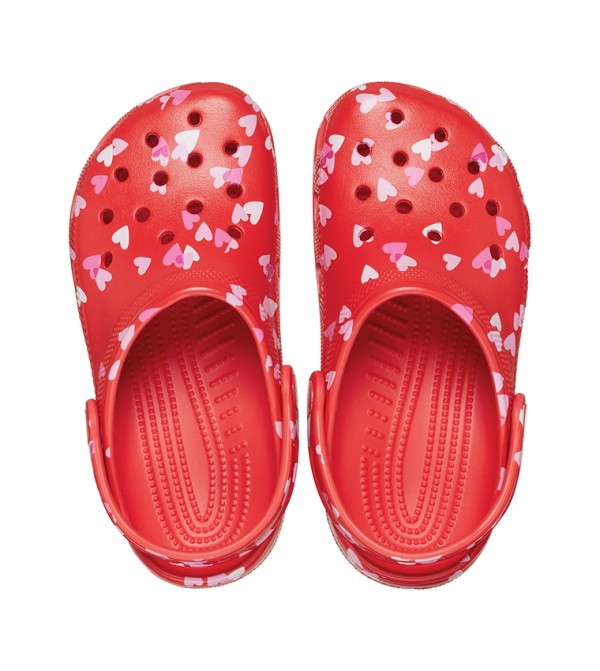 Crocs - Sabots classiques pour enfants pour la Saint-Valentin - Rouge Coeur 4