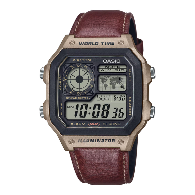 CASIO - Montre Homme AE-1200WHL-5AVDF - Marron