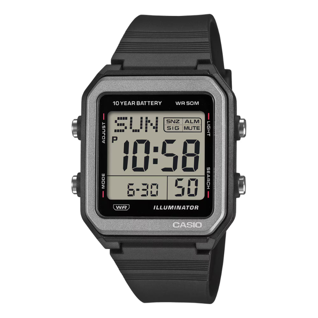 CASIO – Montre Digitale W-221H-1AVDF – Noir