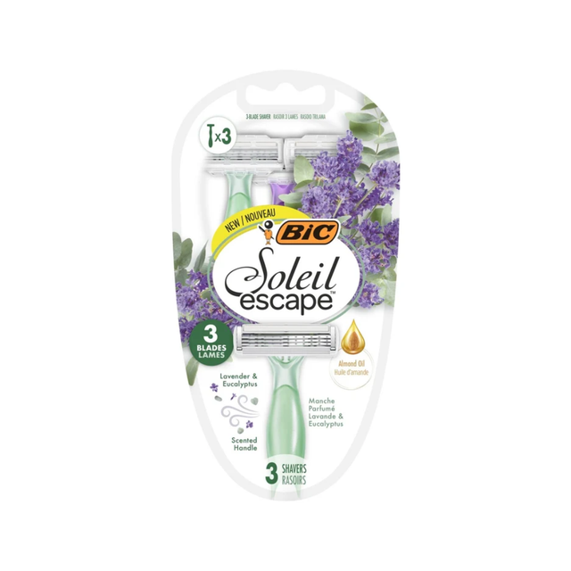 Bic - Rasoirs Soleil Escape 3 Blades Femme 3 Pieces