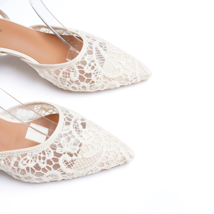 Seaside - Slingback Dentelle Demi-Talon E26-F561 - Beige 7