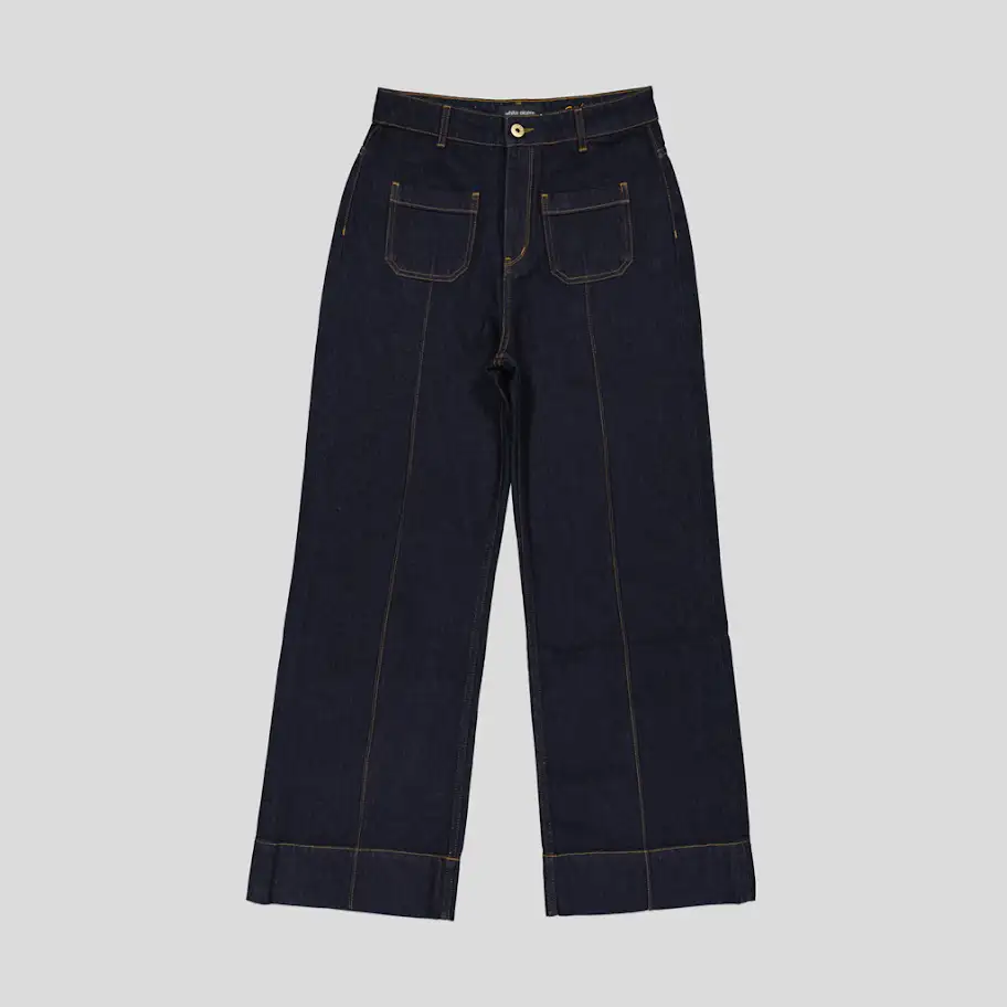 White Pigeon - PANTALON JEANS KULOT FIT - RAW 2
