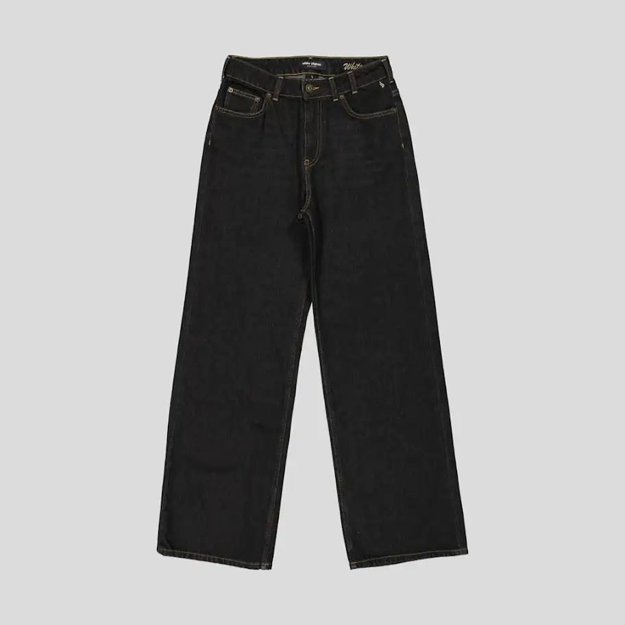 White Pigeon -PANTALON LOOSE FIT - Noir Damage 2
