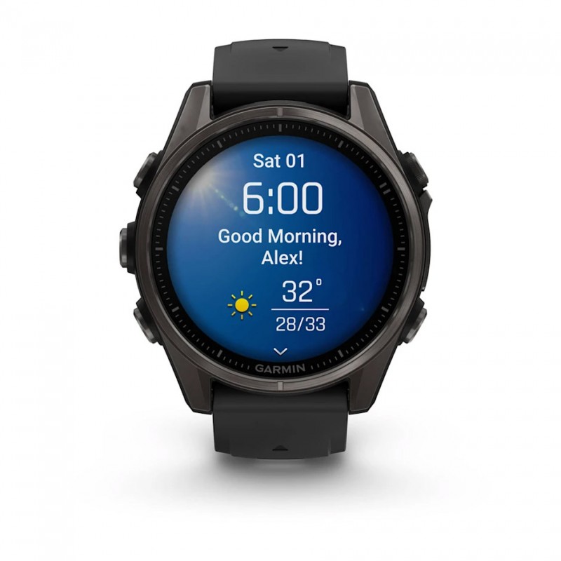 GARMIN - Fenix 8 AMOLED Sapphire 43 mm - GPS Multisports - Noir 2