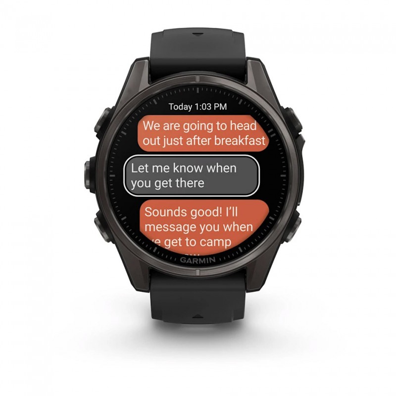 GARMIN - Fenix 8 AMOLED Sapphire 43 mm - GPS Multisports - Noir 3