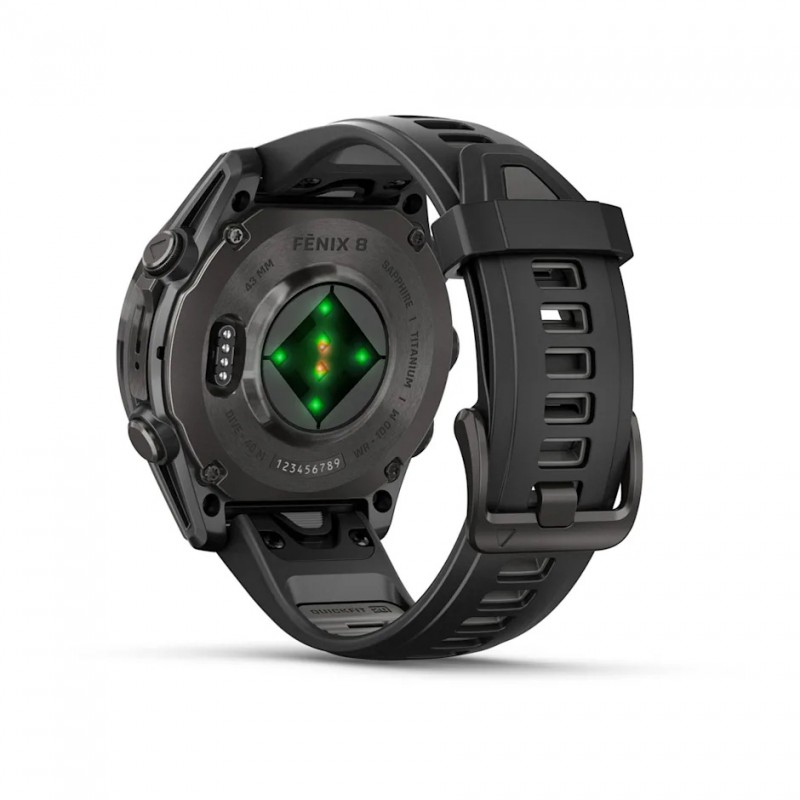 GARMIN - Fenix 8 AMOLED Sapphire 43 mm - GPS Multisports - Noir 4