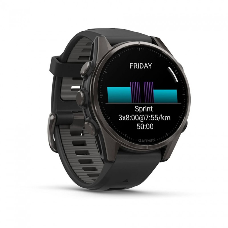 GARMIN - Fenix 8 AMOLED Sapphire 43 mm - GPS Multisports - Noir 6