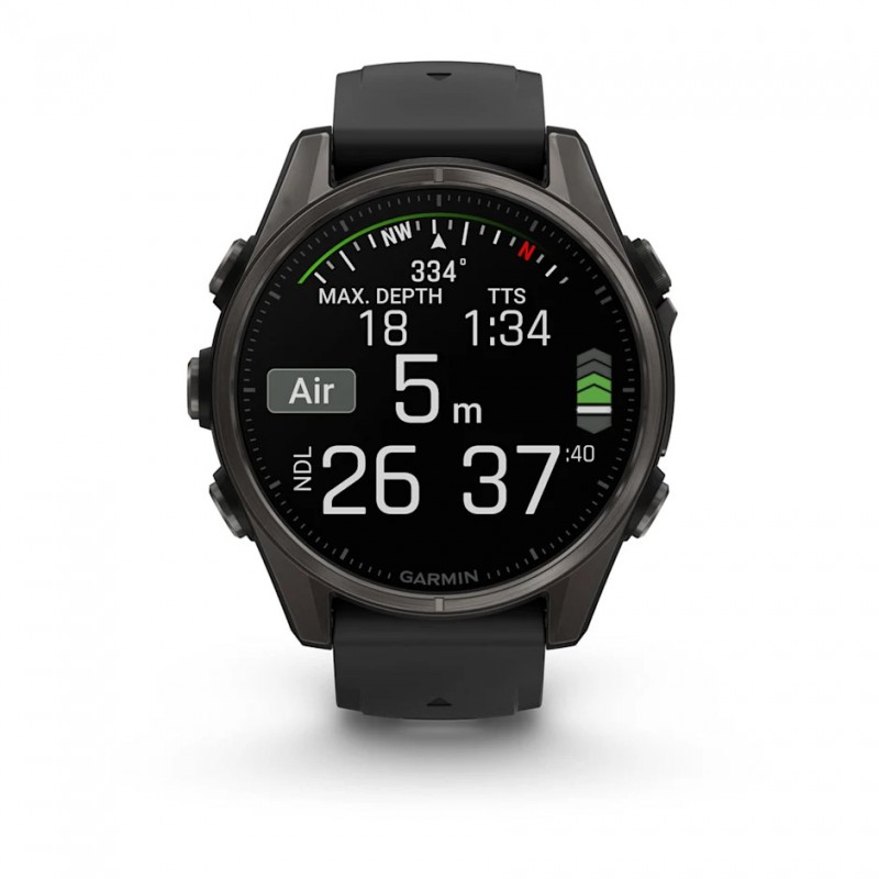 GARMIN - Fenix 8 AMOLED Sapphire 43 mm - GPS Multisports - Noir 11