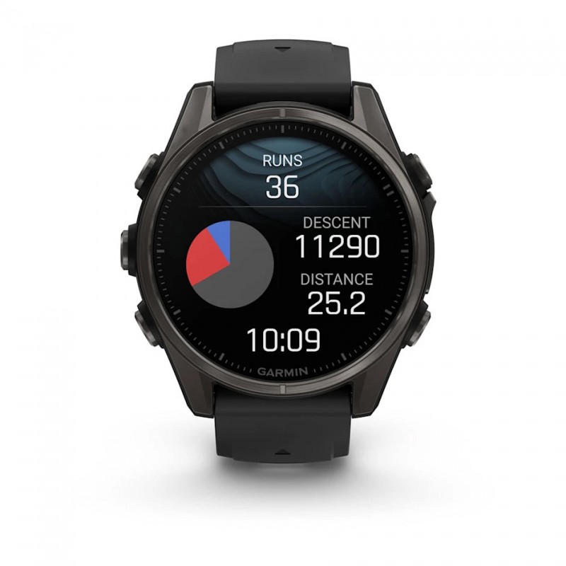 GARMIN - Fenix 8 AMOLED Sapphire 43 mm - GPS Multisports - Noir 12