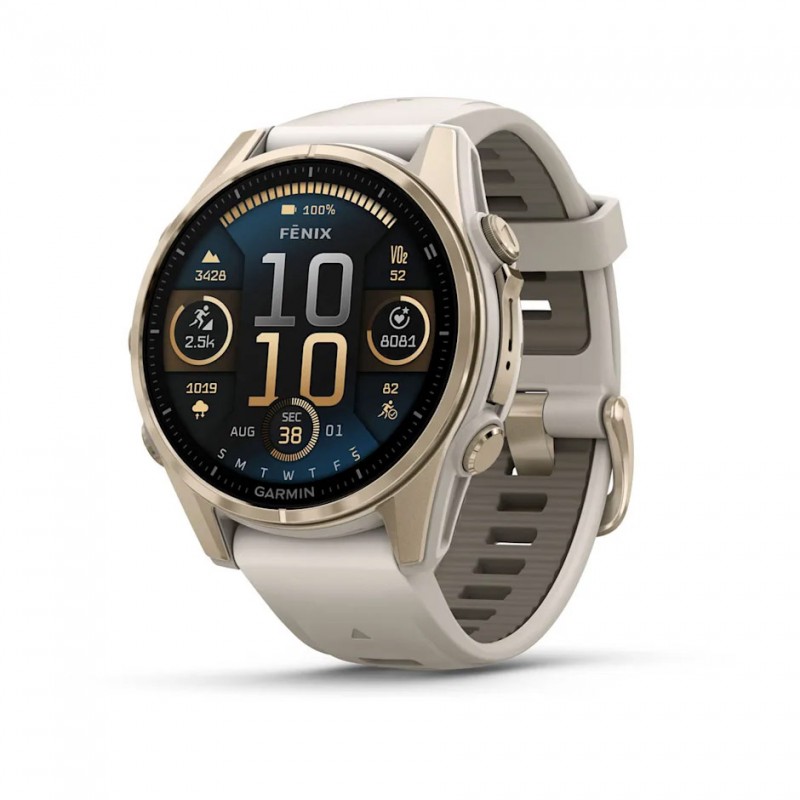 GARMIN - Fenix 8 AMOLED Sapphire 43 mm - GPS Multisports - Gris Claire 5