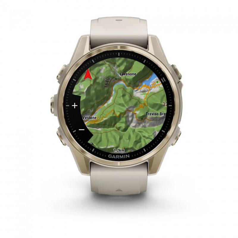 GARMIN - Fenix 8 AMOLED Sapphire 43 mm - GPS Multisports - Gris Claire 8