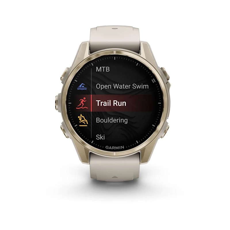 GARMIN - Fenix 8 AMOLED Sapphire 43 mm - GPS Multisports - Gris Claire 9