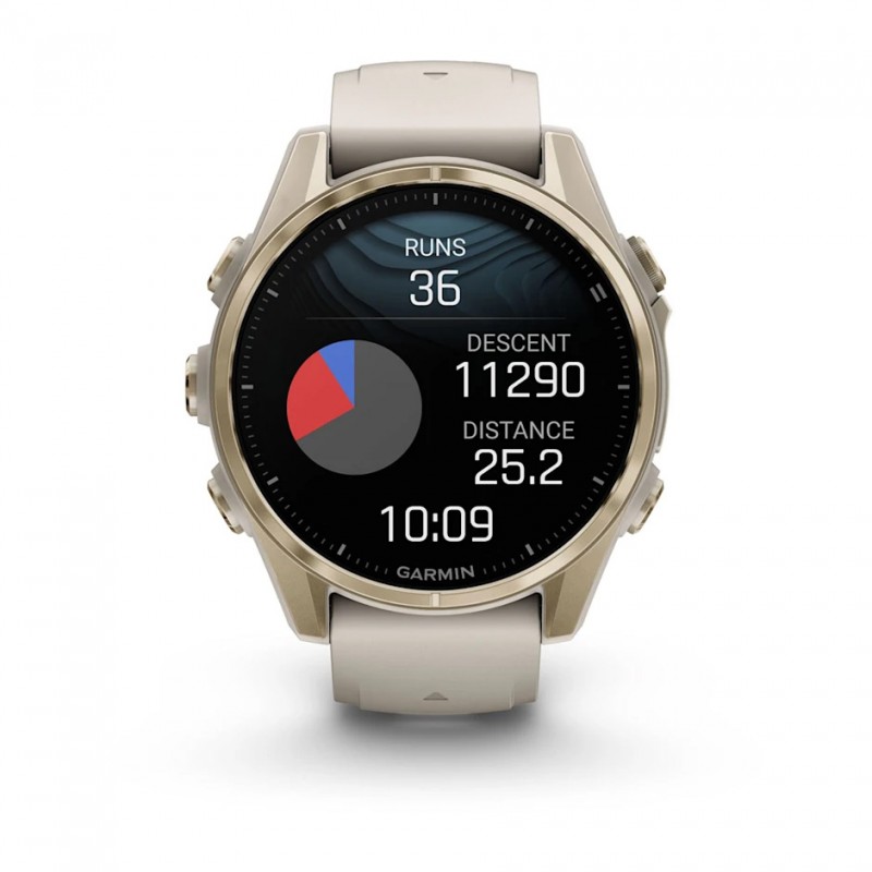 GARMIN - Fenix 8 AMOLED Sapphire 43 mm - GPS Multisports - Gris Claire 11