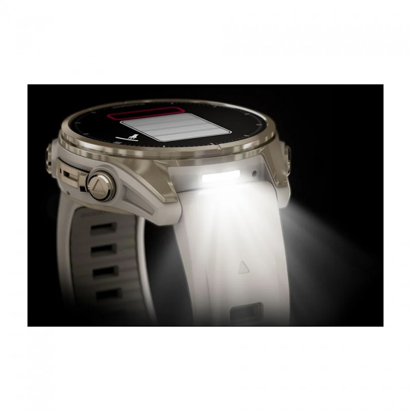 GARMIN - Fenix 8 AMOLED Sapphire 43 mm - GPS Multisports - Gris Claire 12