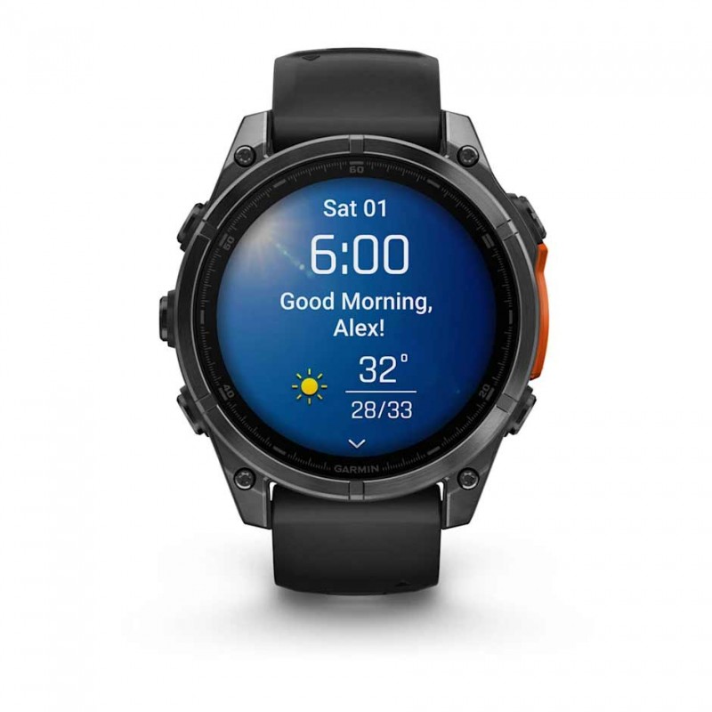 GARMIN - Fenix 8 AMOLED 47 mm - Montre Connectée GPS Multisports - Noir 3