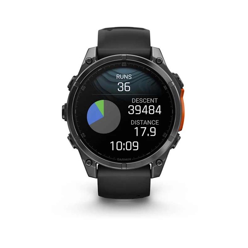 GARMIN - Fenix 8 AMOLED 47 mm - Montre Connectée GPS Multisports - Noir 9