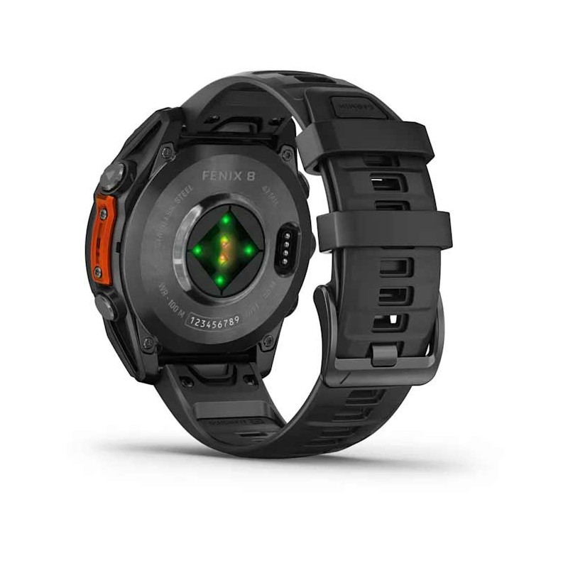 GARMIN - Fenix 8 AMOLED 47 mm - Montre Connectée GPS Multisports - Noir 12