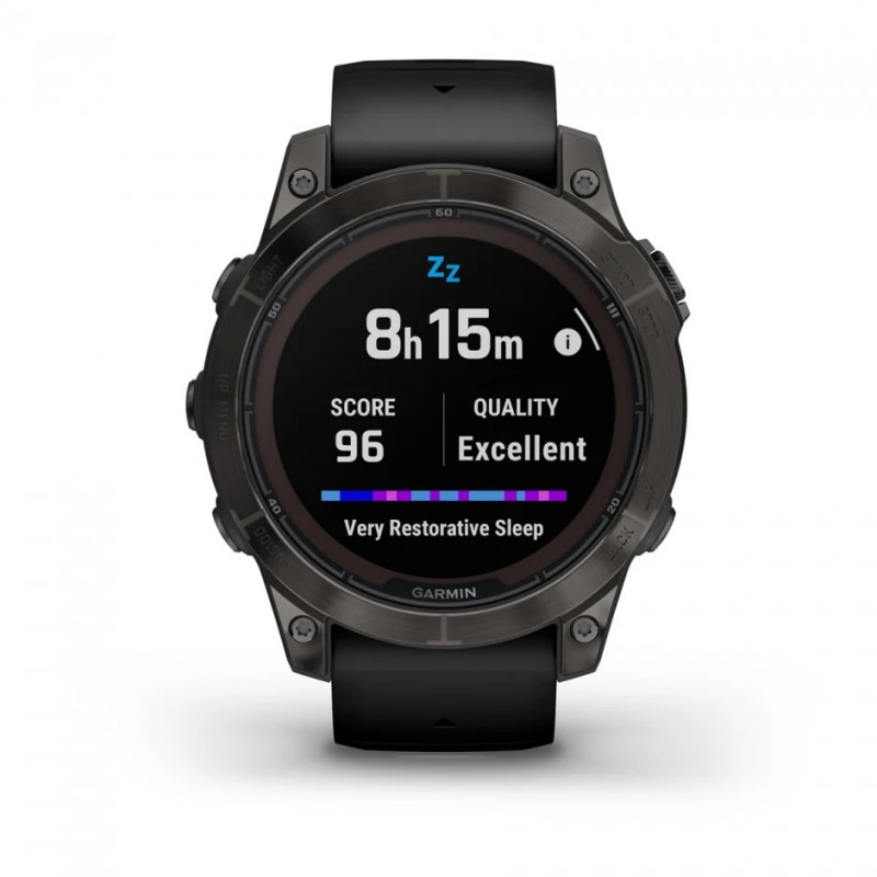 GARMIN - Fenix 7 Pro Sapphire Solar Edition - Titane Carbon Gray DLC / Bracelet Noir 7