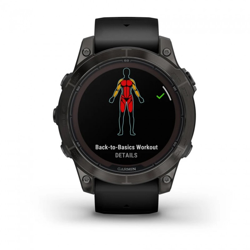 GARMIN - Fenix 7 Pro Sapphire Solar Edition - Titane Carbon Gray DLC / Bracelet Noir 9