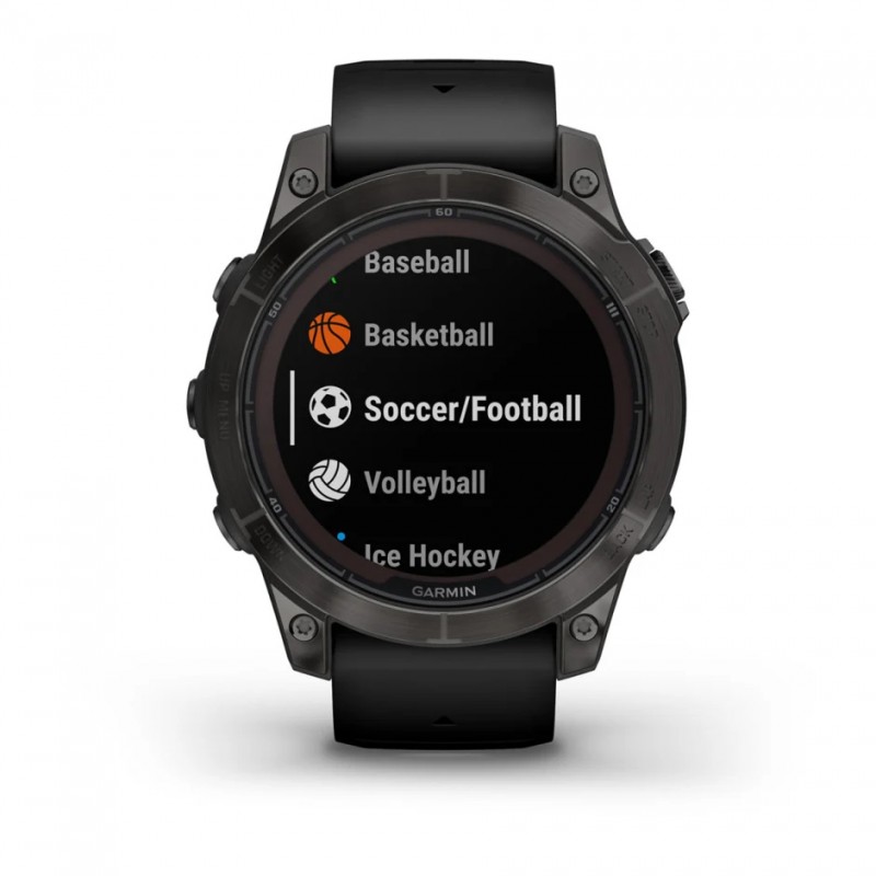GARMIN - Fenix 7 Pro Sapphire Solar Edition - Titane Carbon Gray DLC / Bracelet Noir 10