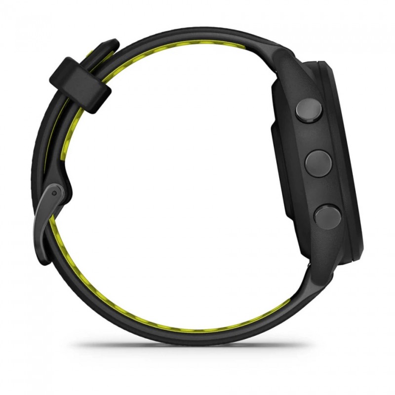 GARMIN - Forerunner 265S - Noire avec bracelet en silicone Noir/Jaune 5