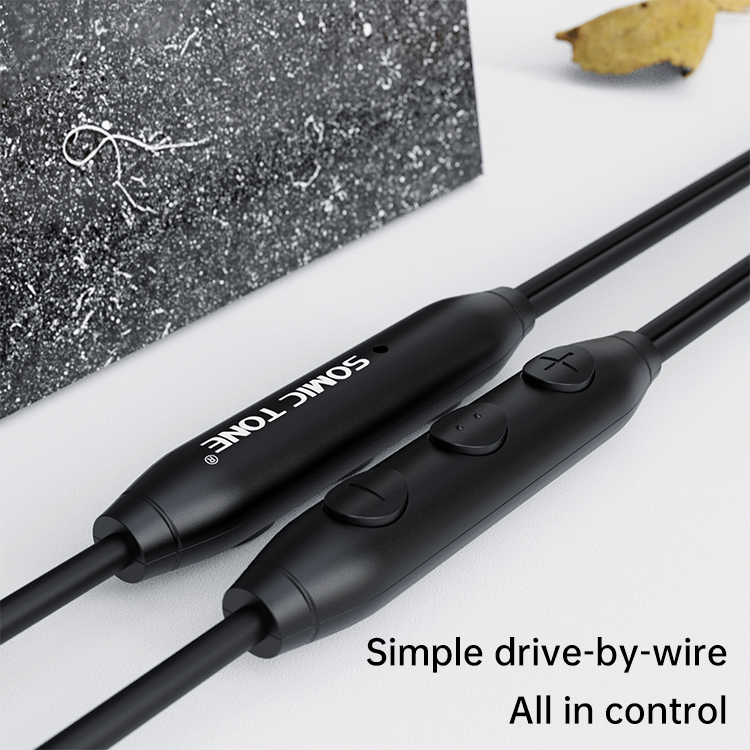 SOMIC TONE - Écouteurs Filaires Intra-Auriculaires - Jack 3,5 mm - Noir 3