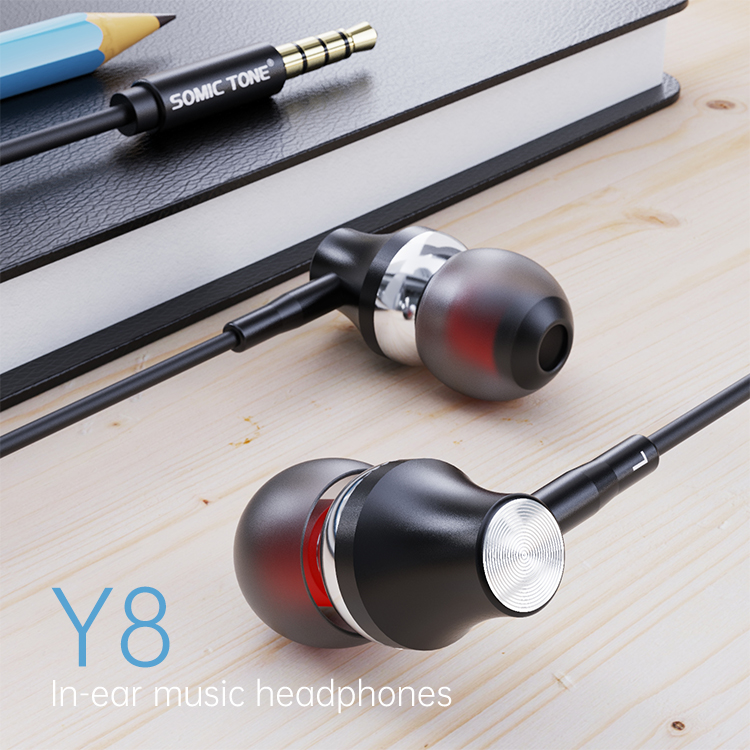 SOMIC TONE - Écouteurs Filaires Intra-Auriculaires - Jack 3,5 mm - Noir 4