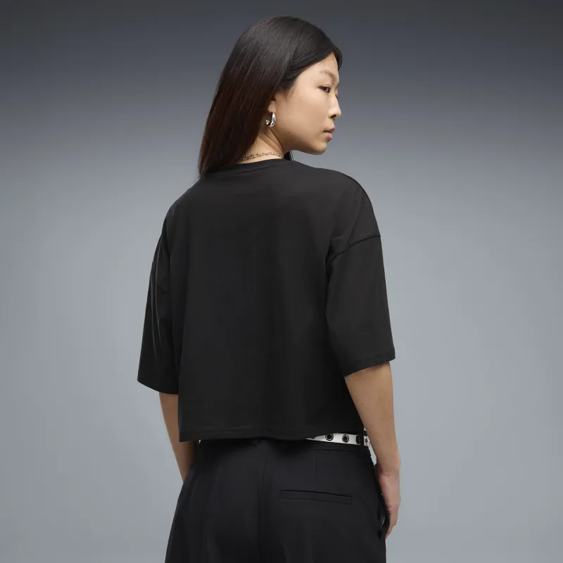 Puma - T-shirt court oversize WARDROBE ESS Femme - Noir 3