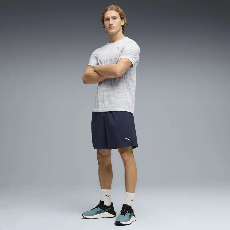 Puma - Short tissé 18 cm TRAIN ALL DAY Foundations - Bleu Marine