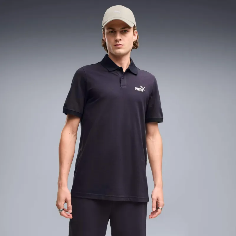 Puma - Polo piqué à logo Essentials No. 1 - Bleu Marine 2