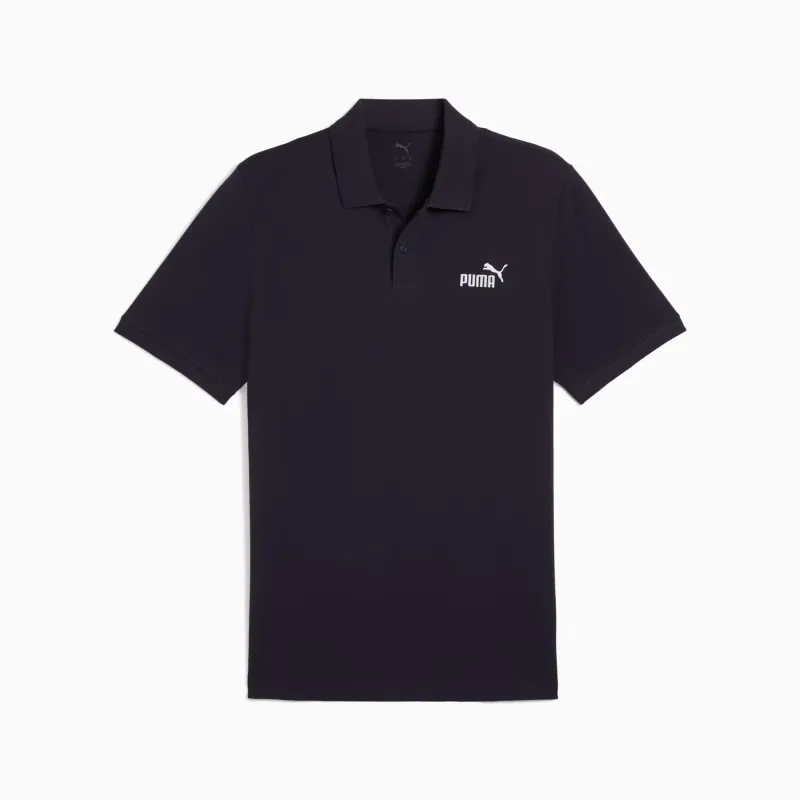 Puma - Polo piqué à logo Essentials No. 1 - Bleu Marine 4