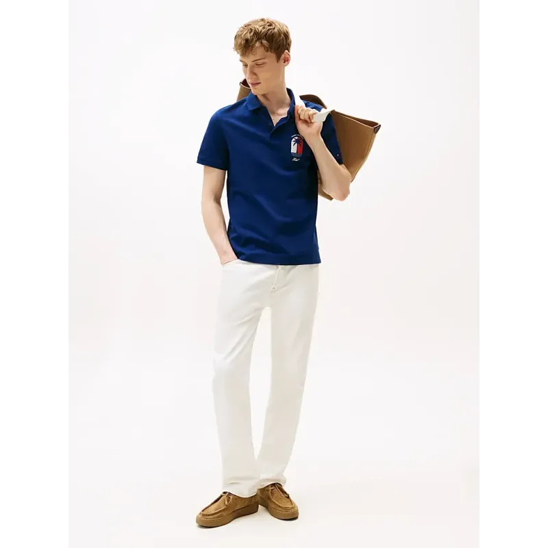 Tommy Hilfiger - HOTEL GRAPHIC POLO SHIRT - Marine 2