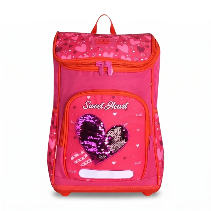 COOL SCHOOL  - Pack Scolaire 4 Pièces - Motif Sweet Heart Rose 2