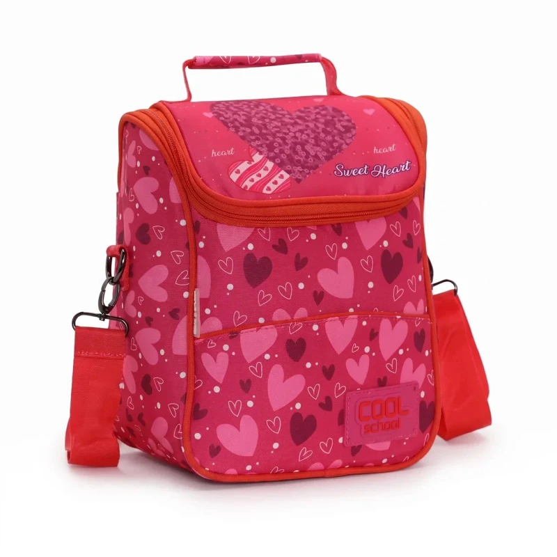 COOL SCHOOL  - Pack Scolaire 4 Pièces - Motif Sweet Heart Rose 3