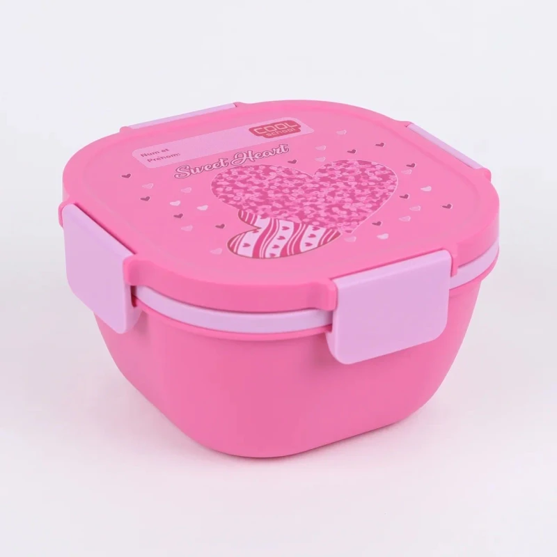 COOL SCHOOL  - Pack Scolaire 4 Pièces - Motif Sweet Heart Rose 6