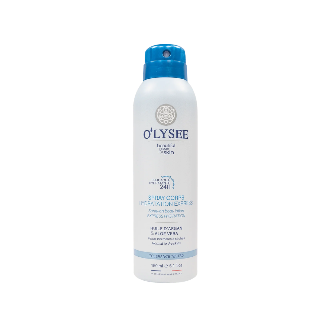 O'Lysee -  Spray Corps Body Lotion Hydratation Express 24H 150Ml Huile D'Argan & Aloe Vera