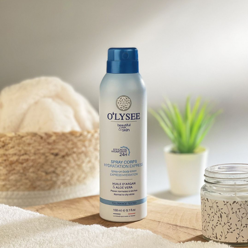 O'Lysee -  Spray Corps Body Lotion Hydratation Express 24H 150Ml Huile D'Argan & Aloe Vera 3