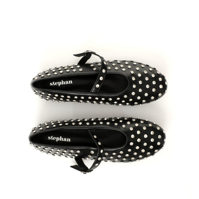 Seaside - Mary Jane avec strass E25-F361 - Noir 9