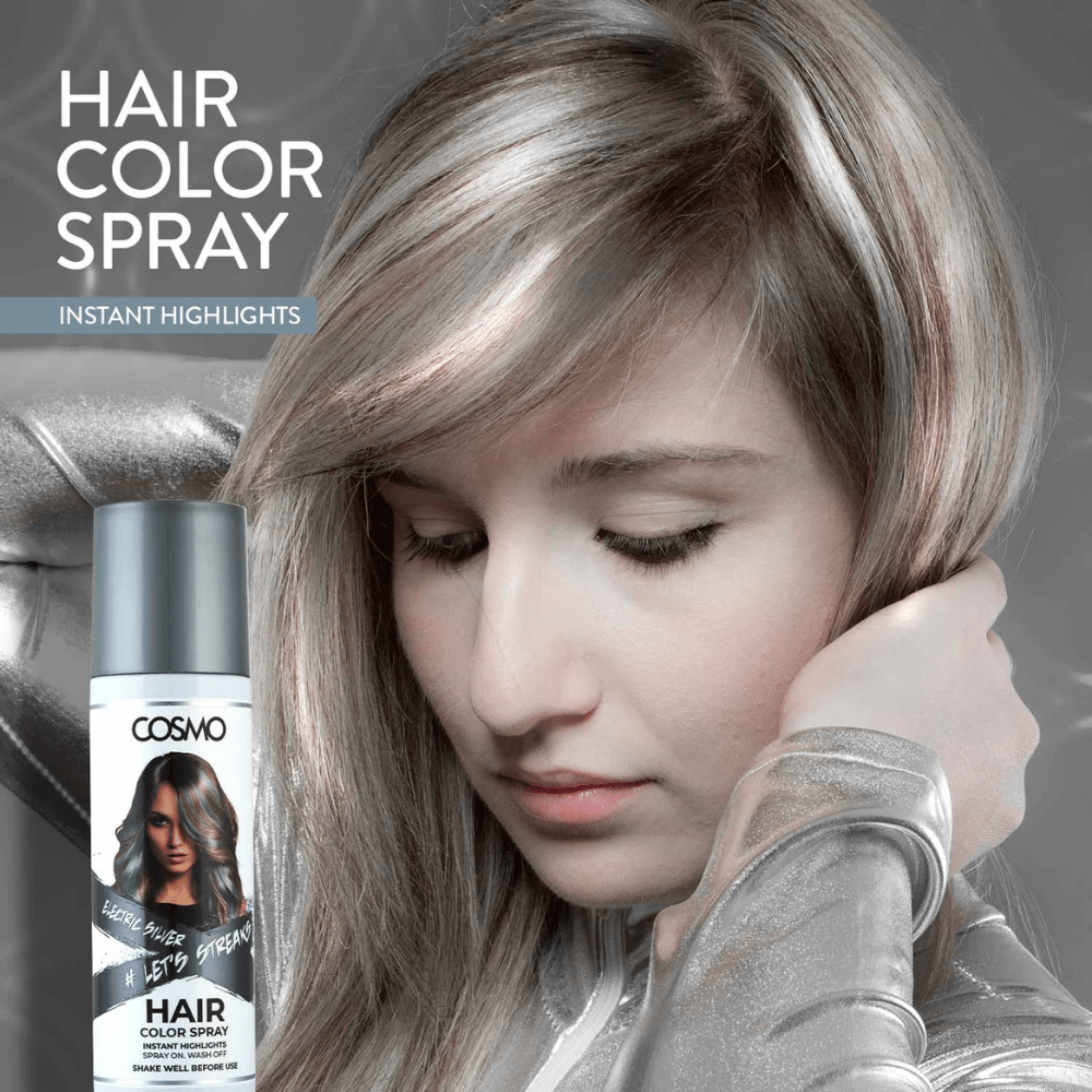 Cosmo - Hair Color Spray 100Ml Electric Silver 2