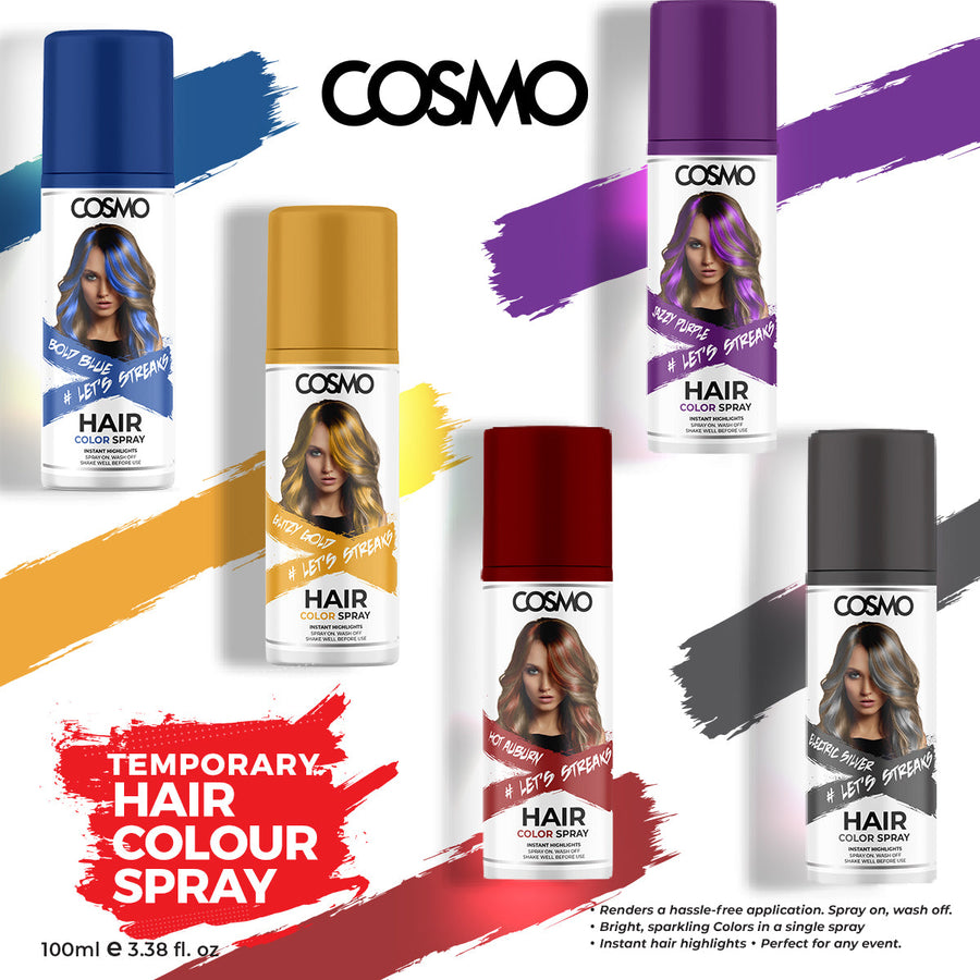 Cosmo - Hair Color Spray 100Ml Hot Auburn 3