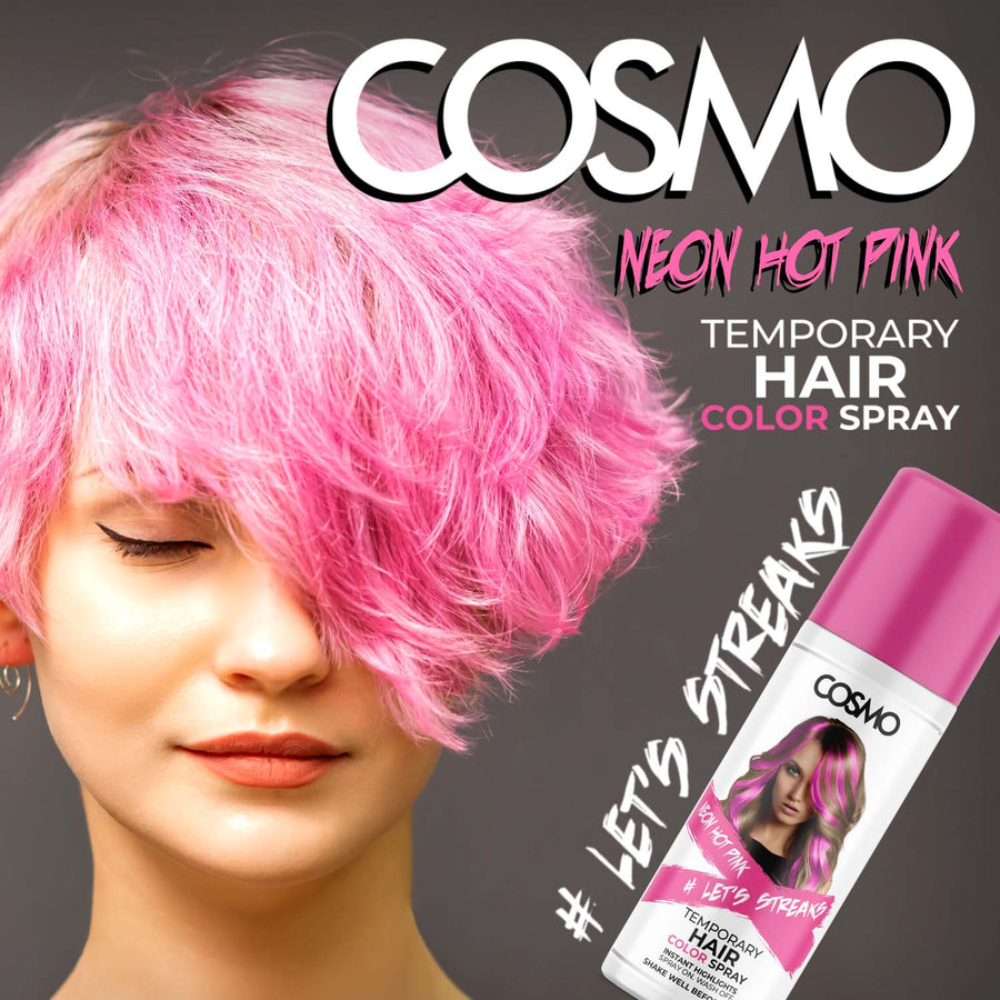 Cosmo - Hair Color Spray 100Ml Neon Hot Pink 2