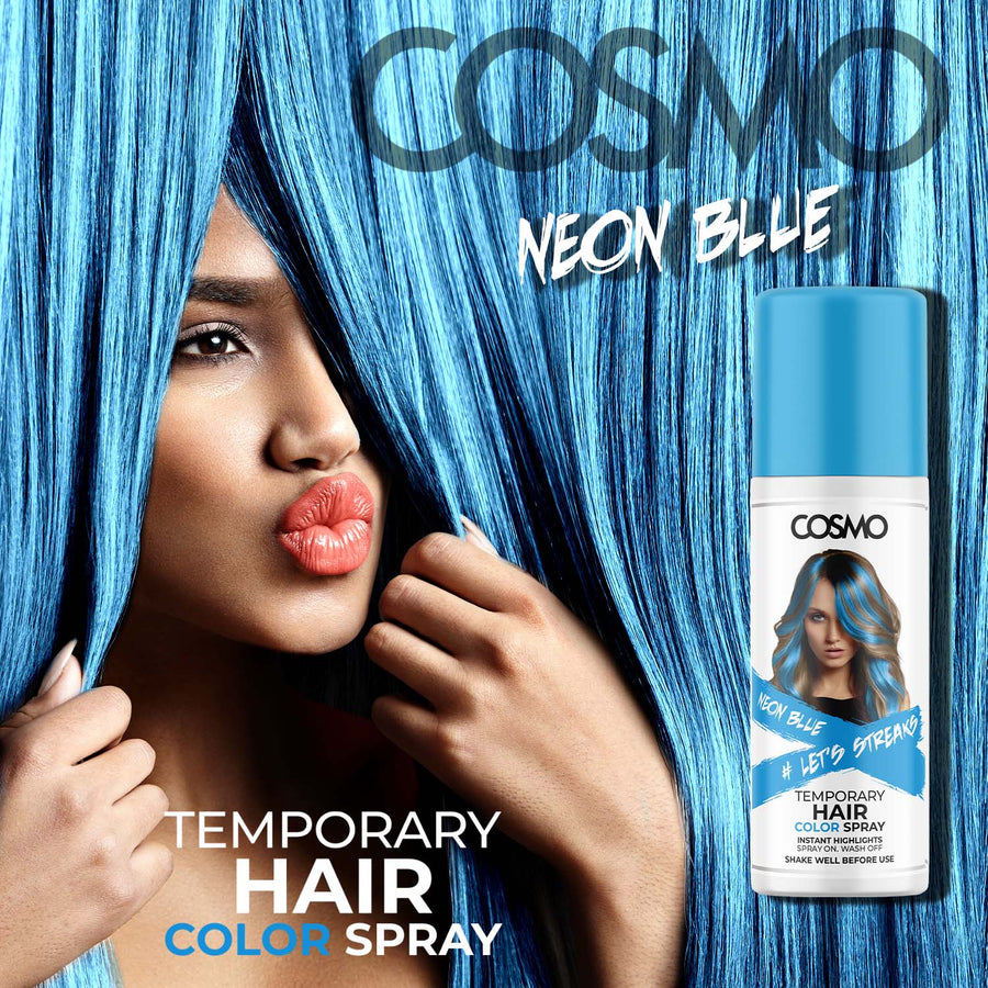 Cosmo - Hair Color Spray 100Ml Neon Blue 2